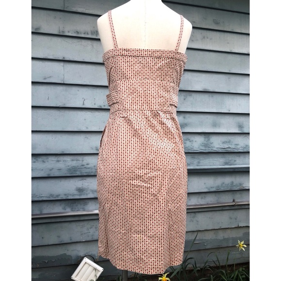 Floral Print Dress with Buttons and Pockets Wiggle - Picture 2 of 8